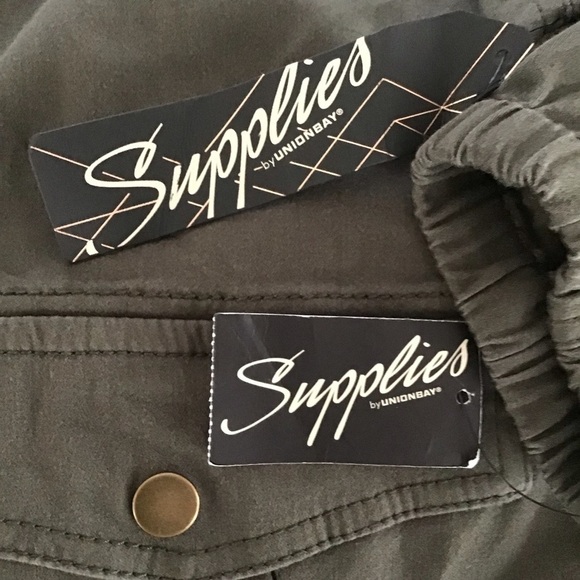 NEW Car Coat Jacket XL Fatigue Green Stretch Elastic Sleeves Supplies Union Bay - Picture 10 of 16